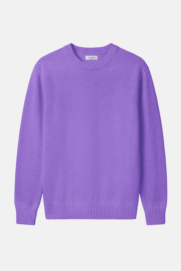 Winslow Oversized Luxe Cashmere Crew Purple
