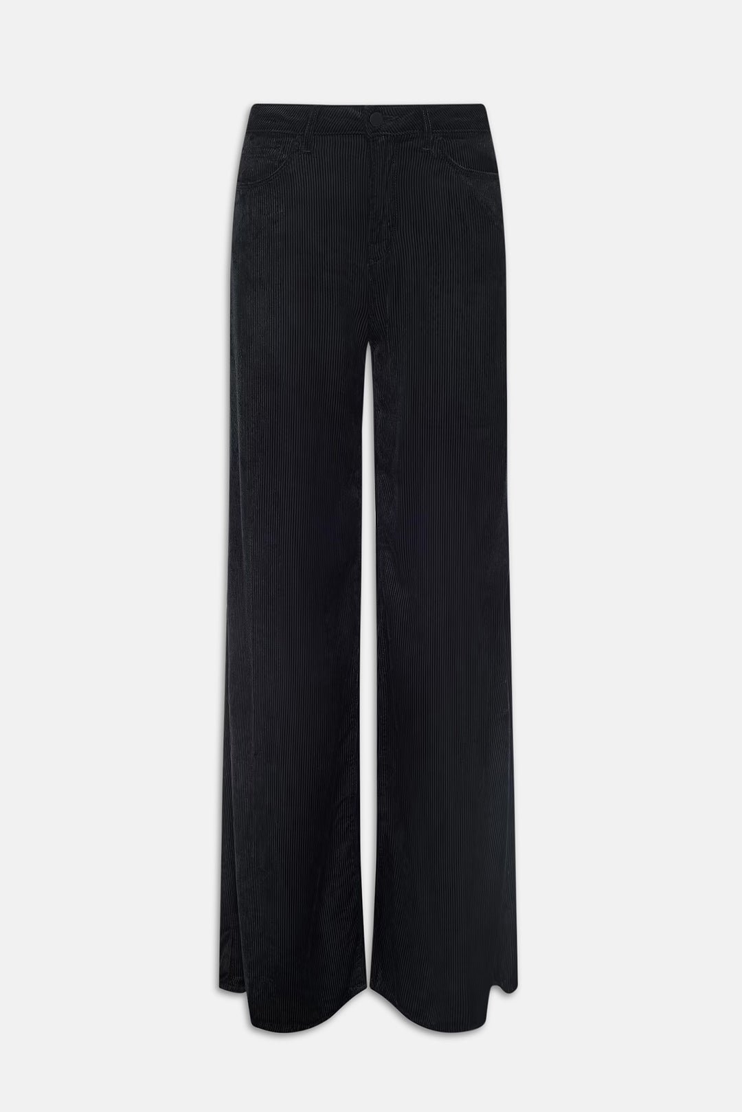 Quincy Wide-Leg Corduroy Pant Black