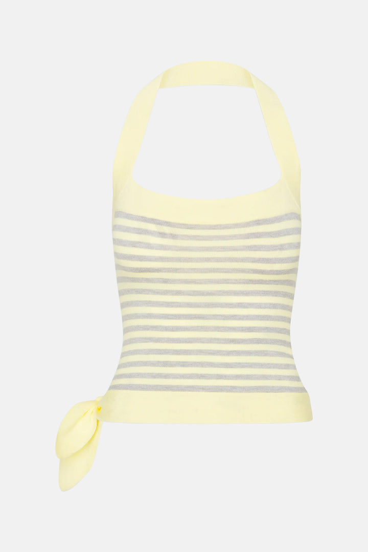 Quinn Knit Halter Top Echo Stripe