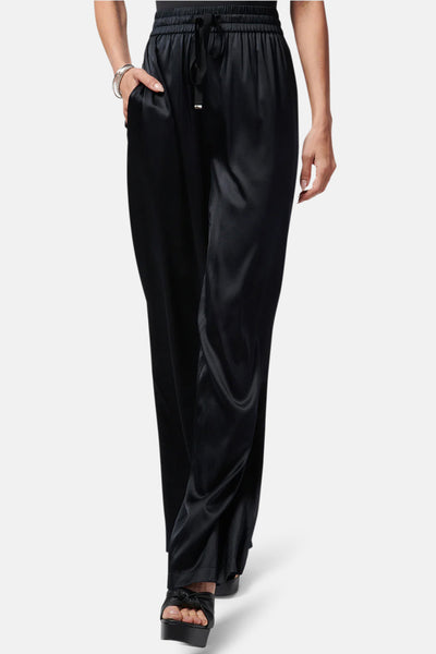 Escada Pants Black Silk Wide Leg NWT $750 size 4