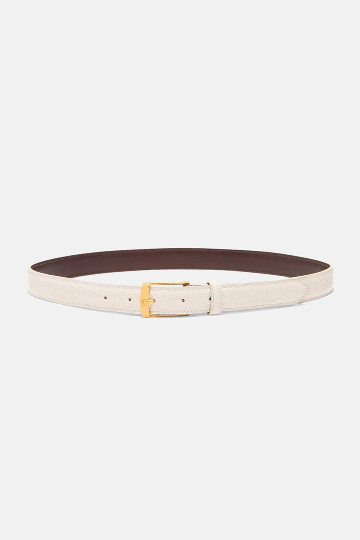 Dana Belt Ivory w/Gold Buckle