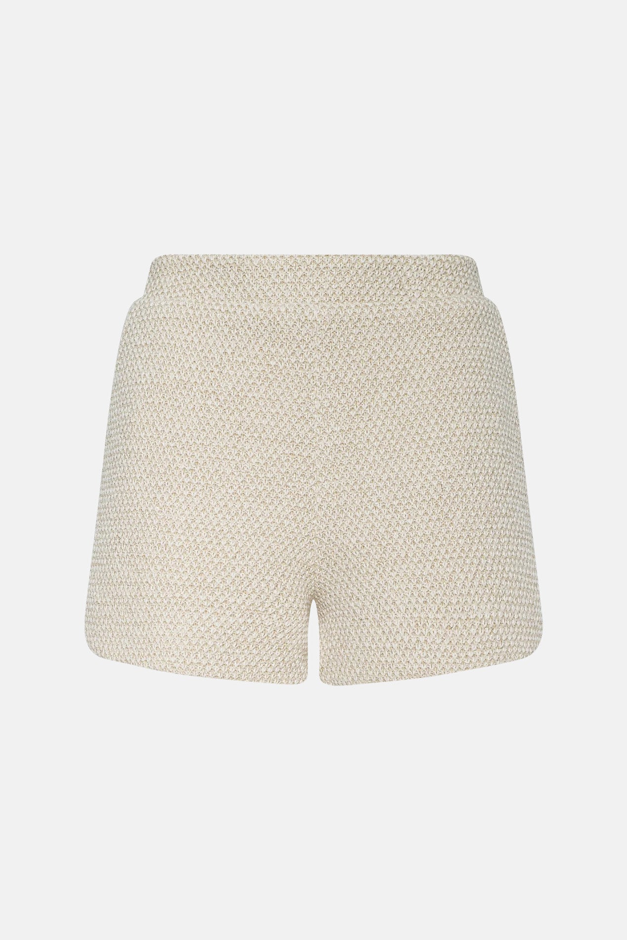 L'Agence Radlee Knit Short White/Ivory/Gold – blueandcream