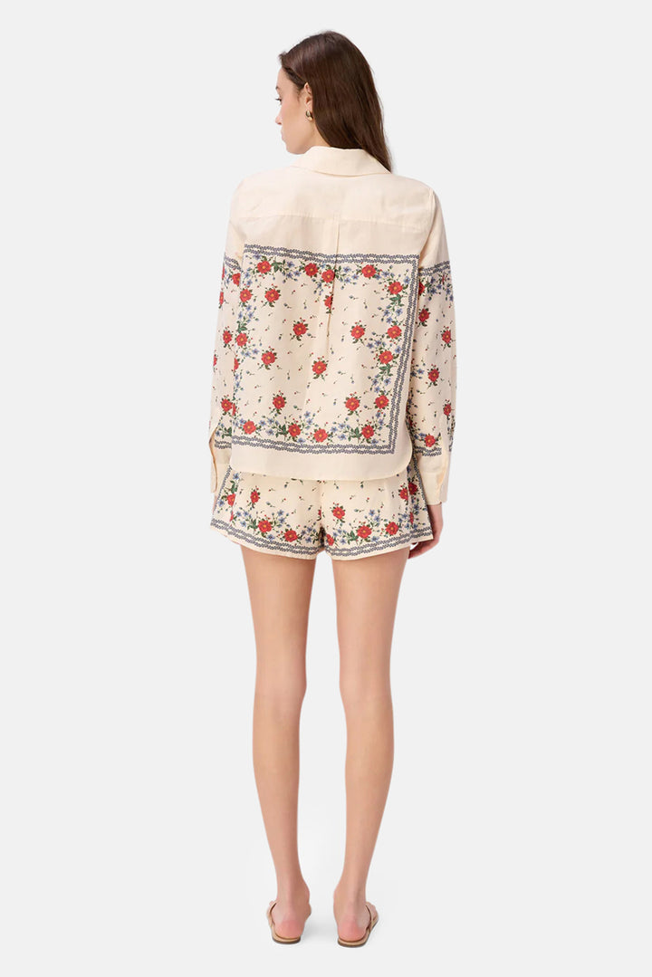 Rafella Silk Cotton Top Heirloom Bandana