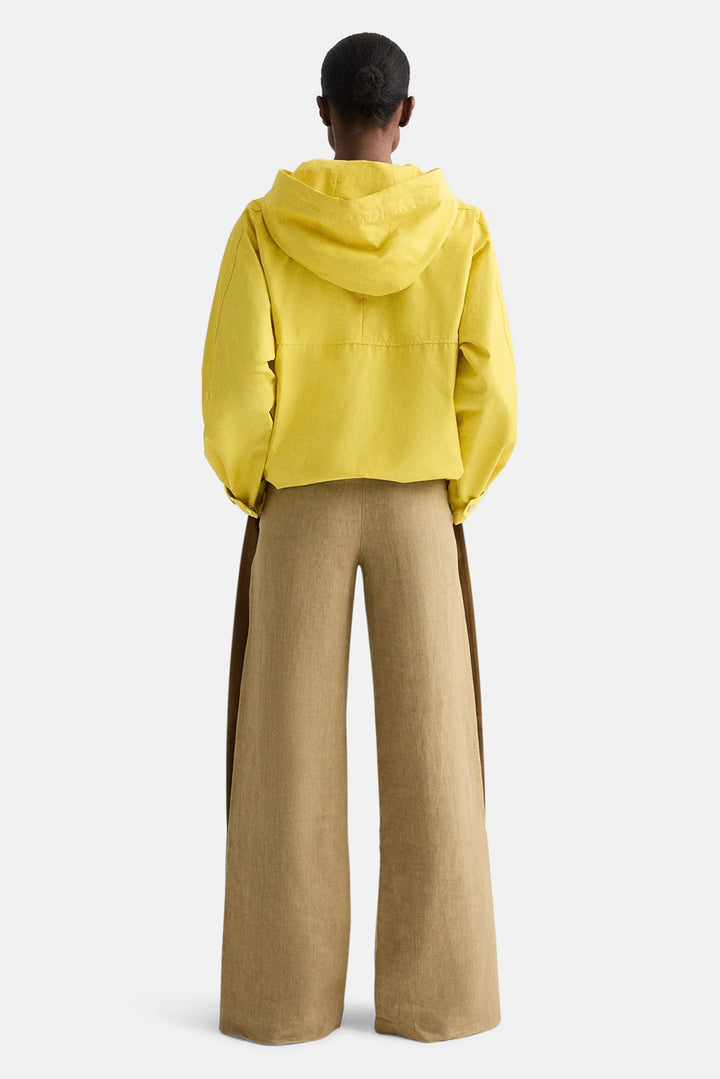 Rain Check Hoodie in Water Repellent Twill Yellow
