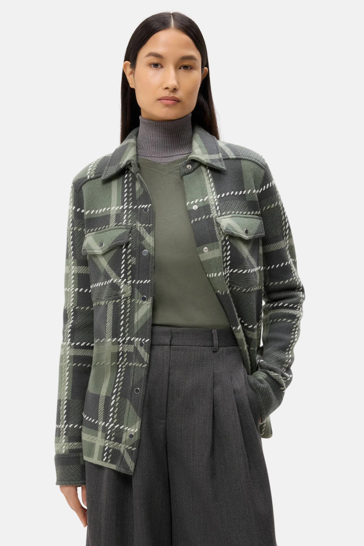Ranchers Cardigan Grey Green Multi – blueandcream