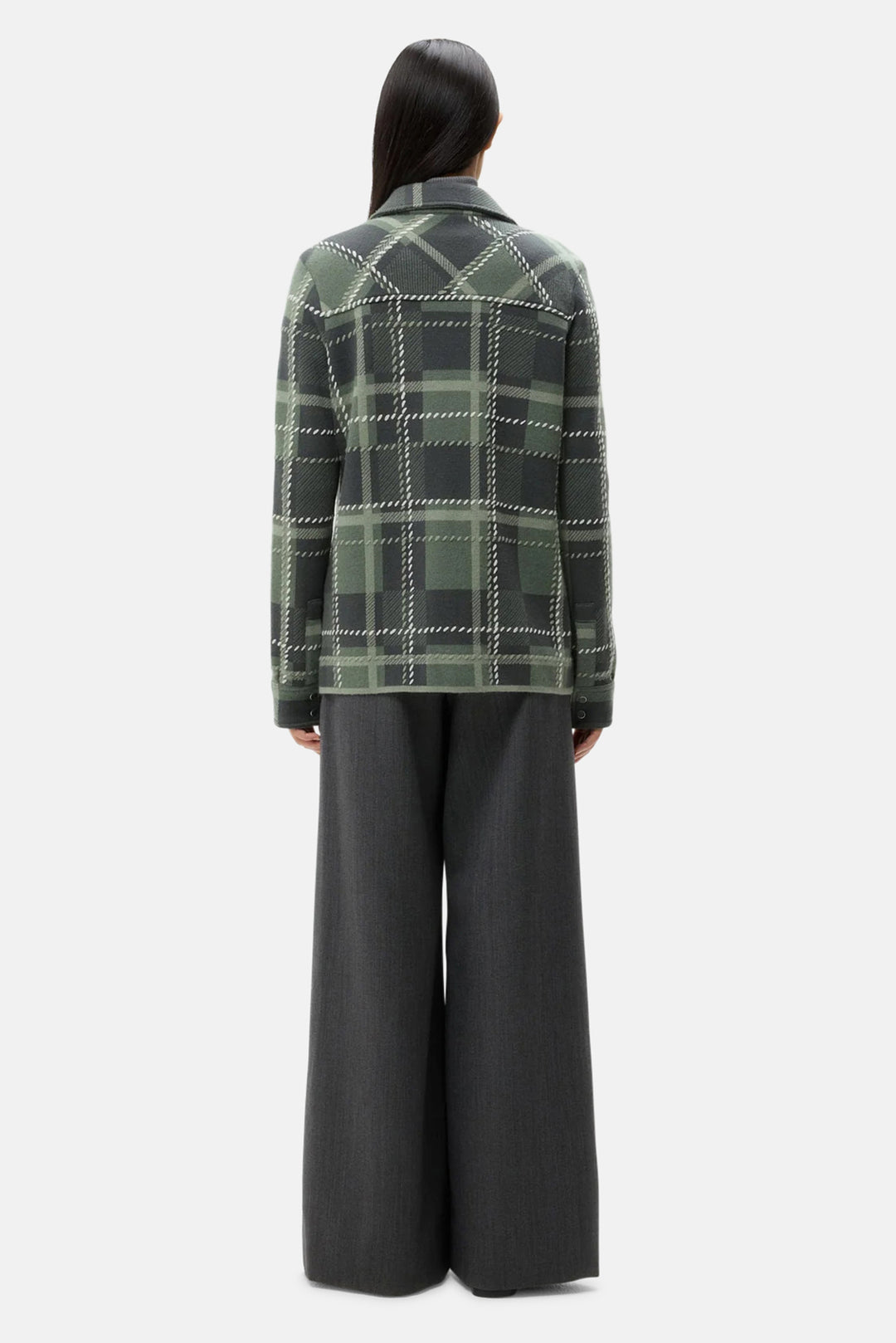 Ranchers Cardigan Grey Green Multi