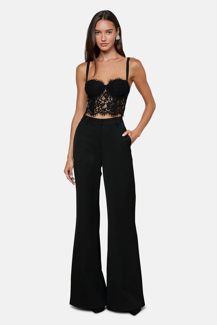 Raquel Lace Bustier Black