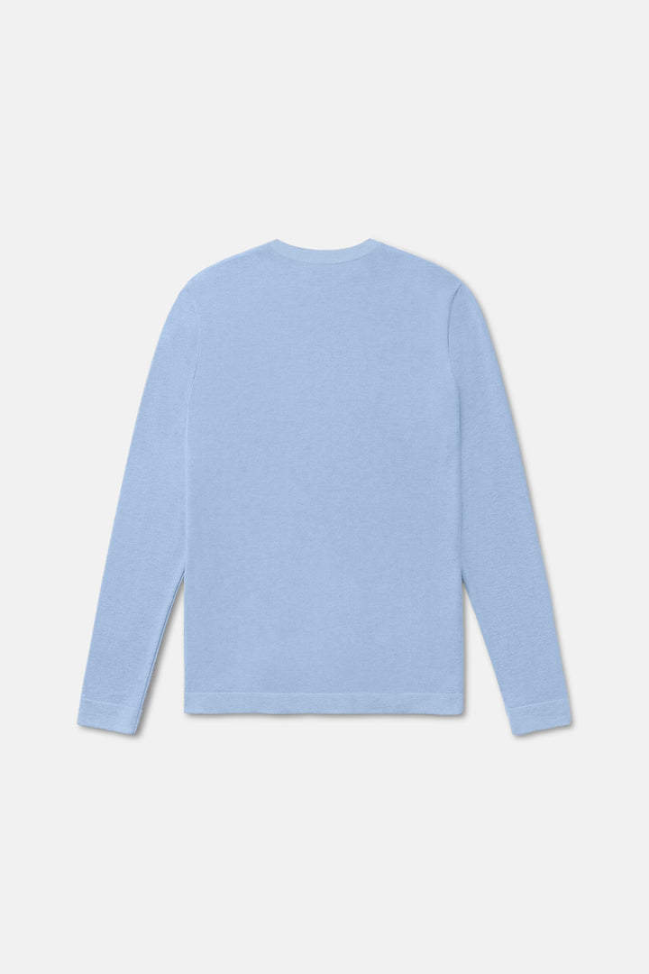 Reade Light Weight Crewneck Blue Flax
