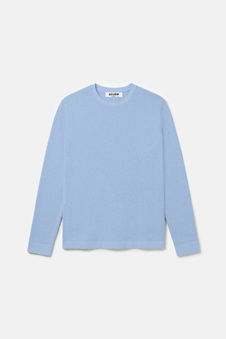 Reade Light Weight Crewneck Blue Flax