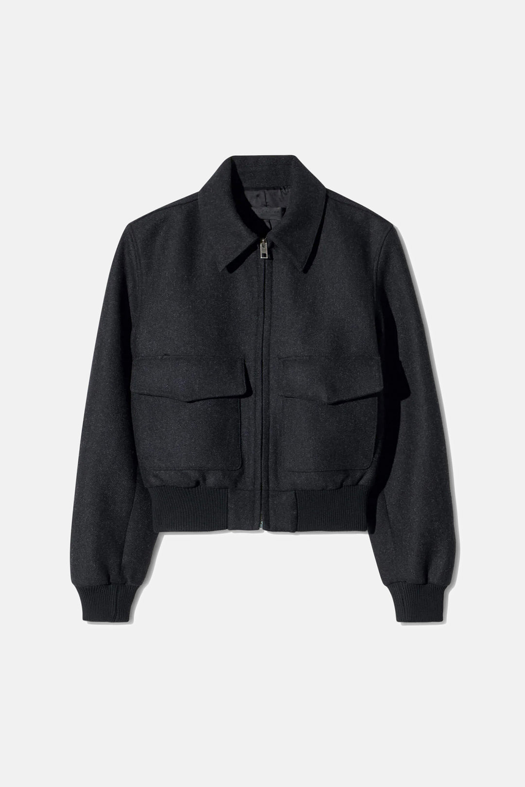 Redley Wool Bomber Jacket Dark Charcoal