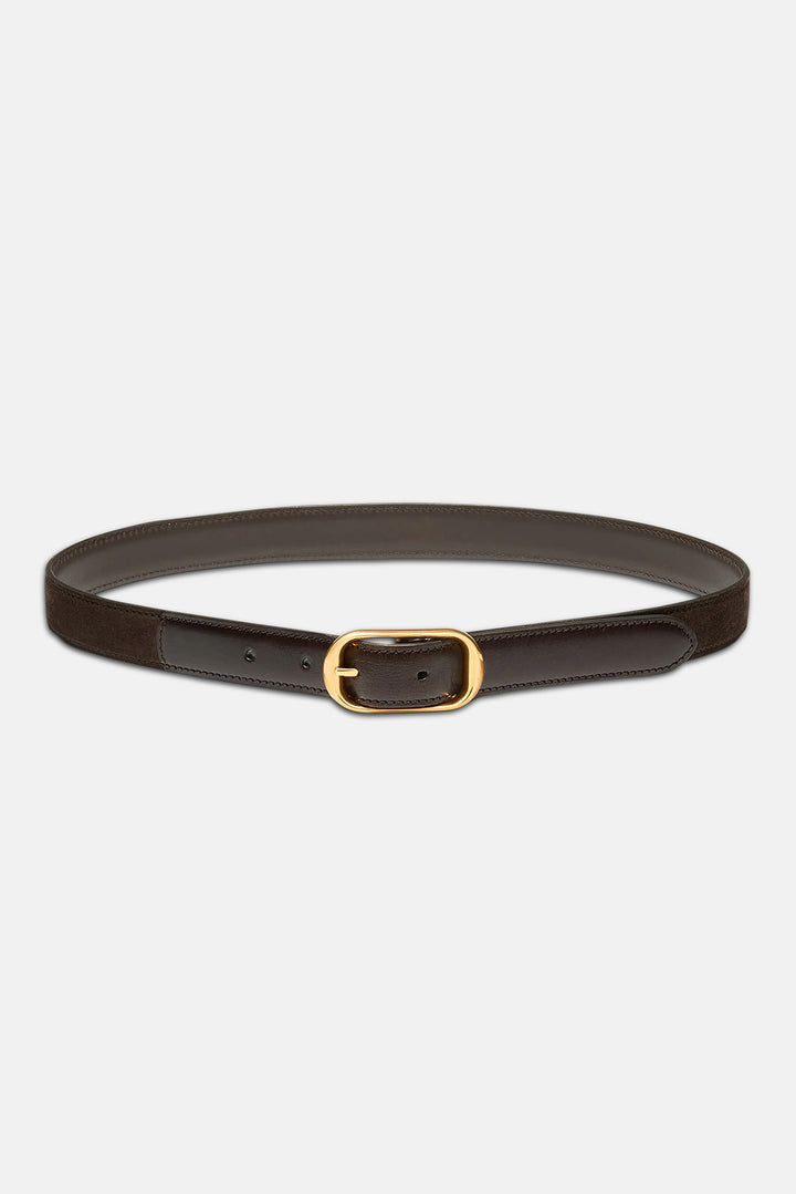 Reine Combo Belt Espresso w/ Antique Brass