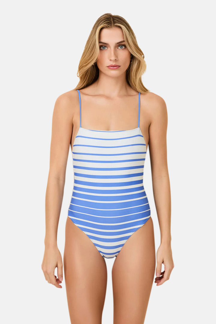 Renna Reversible One Piece Marina Blue Sunset Stripe