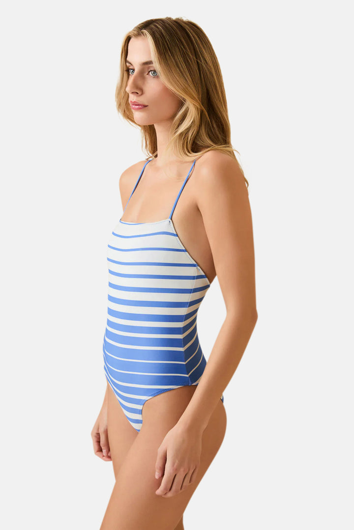 Renna Reversible One Piece Marina Blue Sunset Stripe