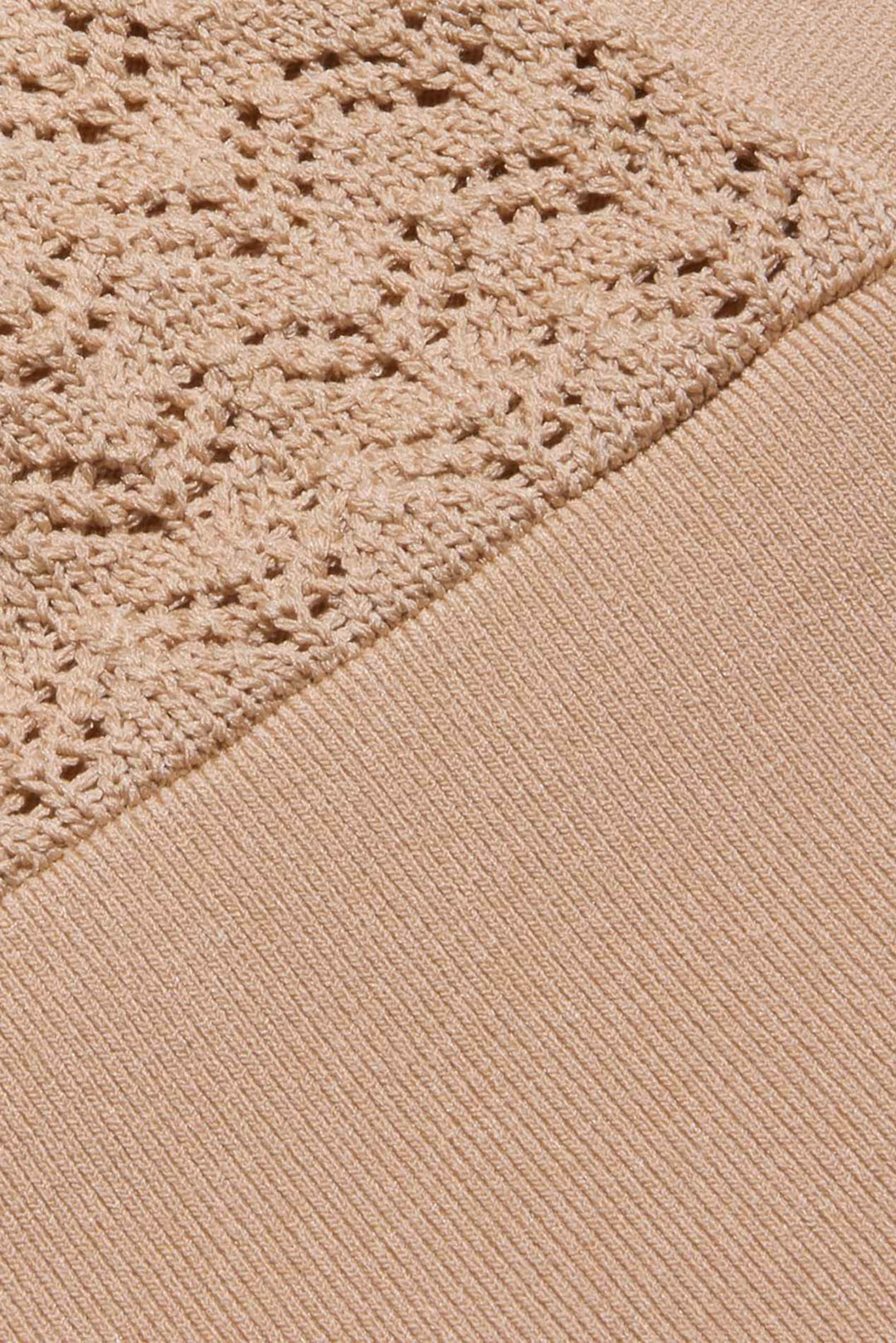Reverie Pointelle Knit Bralette Light Cappuccino