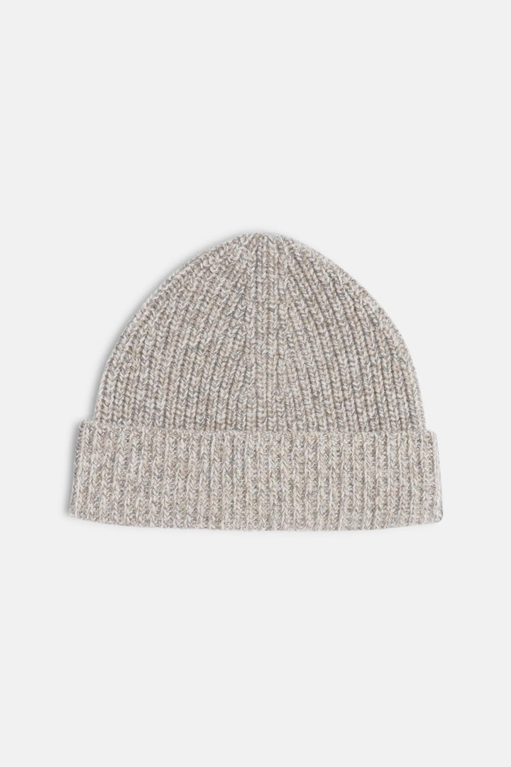 Ribbed Wool Beanie Dove Grey