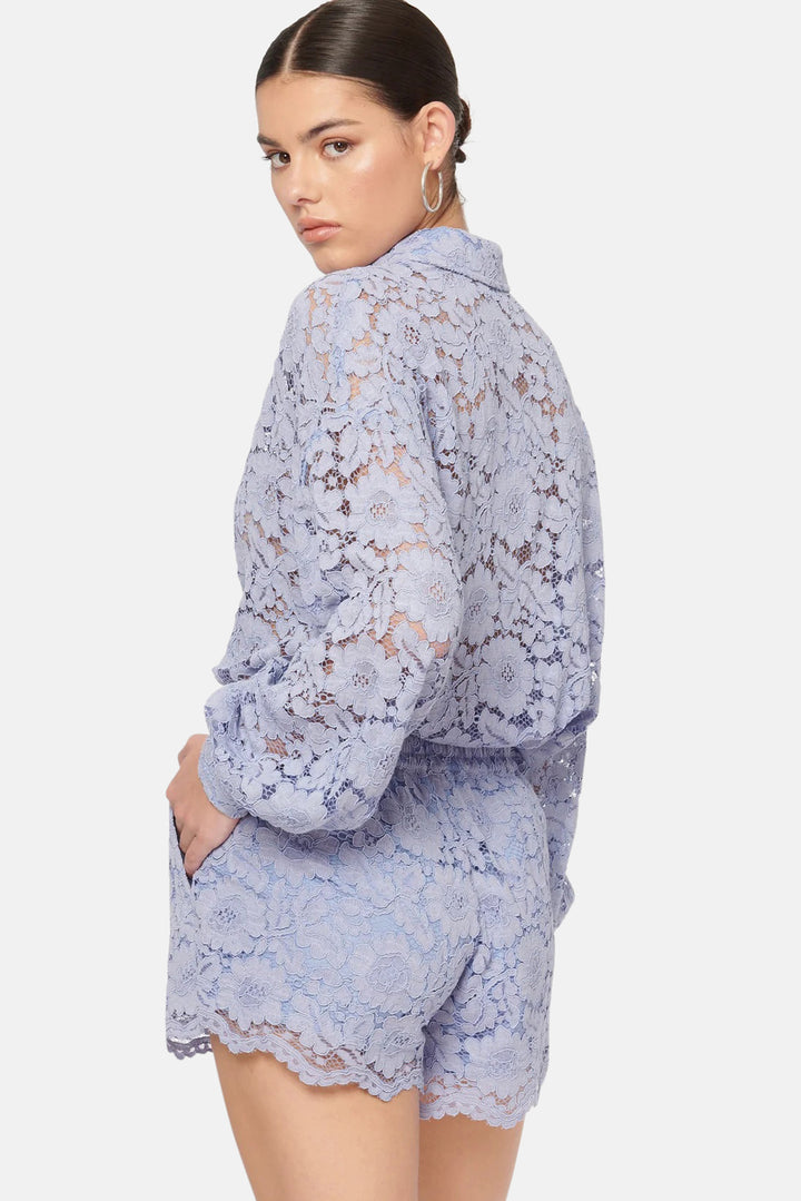 Belkis Lace Top Cornflower