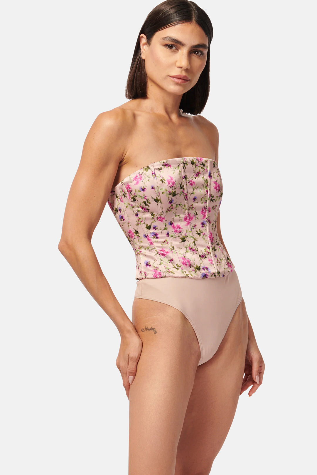 Tamara Corset Bodysuit Spring Geranium