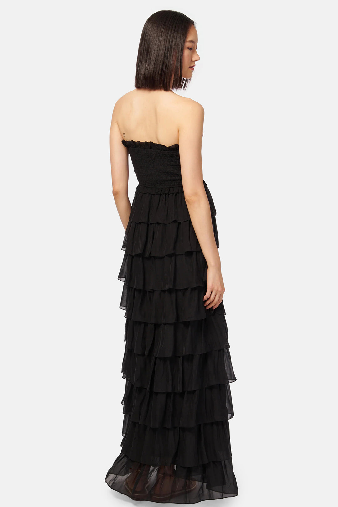 Stella Chiffon Gown Black