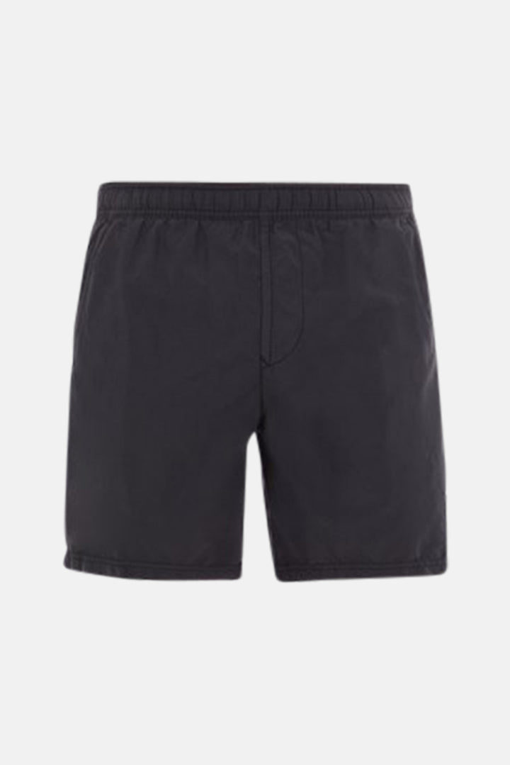 Garment Dyed Cotton Swim Shorts Black