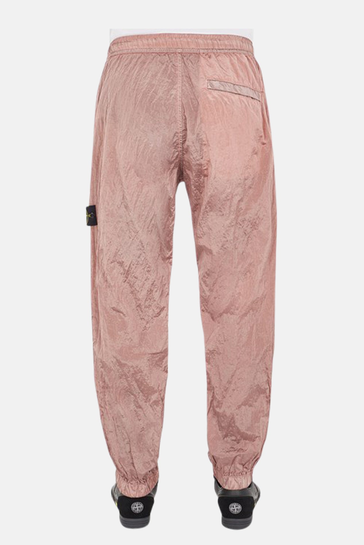ECONYL Nylon Metal Loose Trousers Pink – blueandcream ECONYL Nylon Metal Loose Trousers Pink – blueandcream