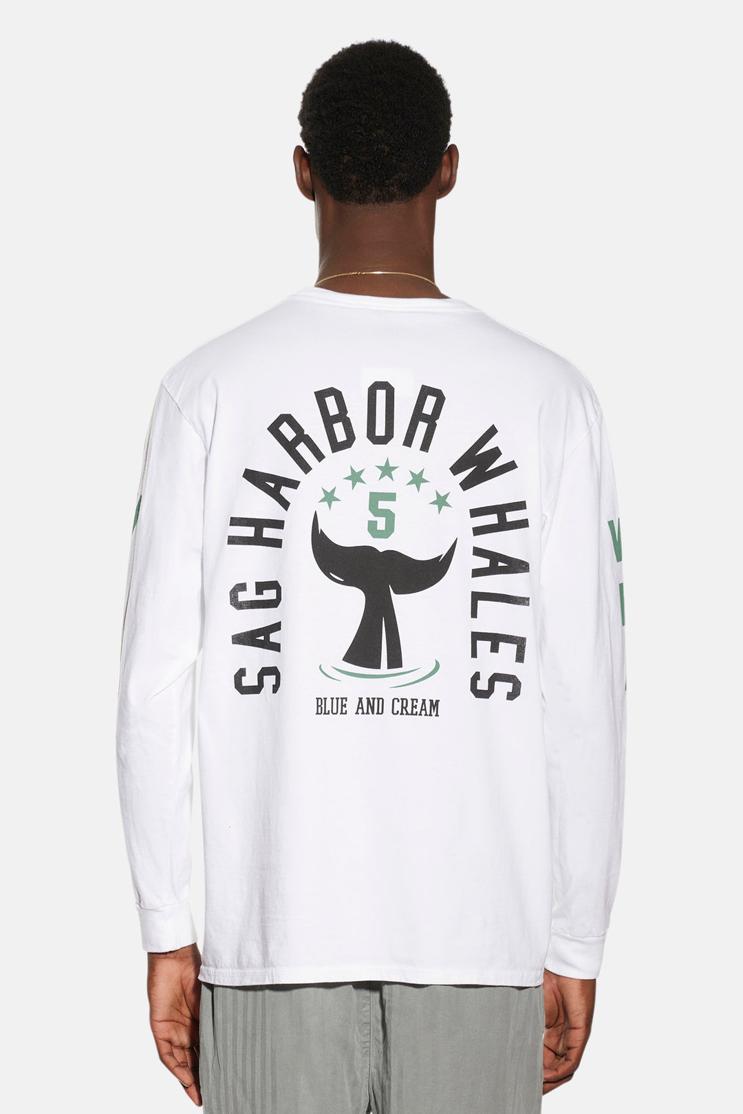 Sag Harbor Whales Long Sleeve White