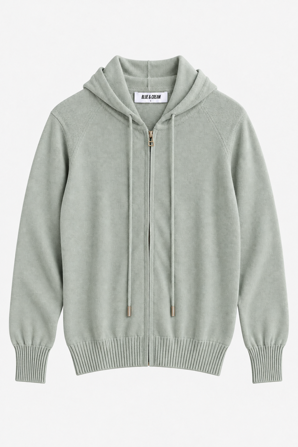 Luke Zip Hoodie Eucalyptus