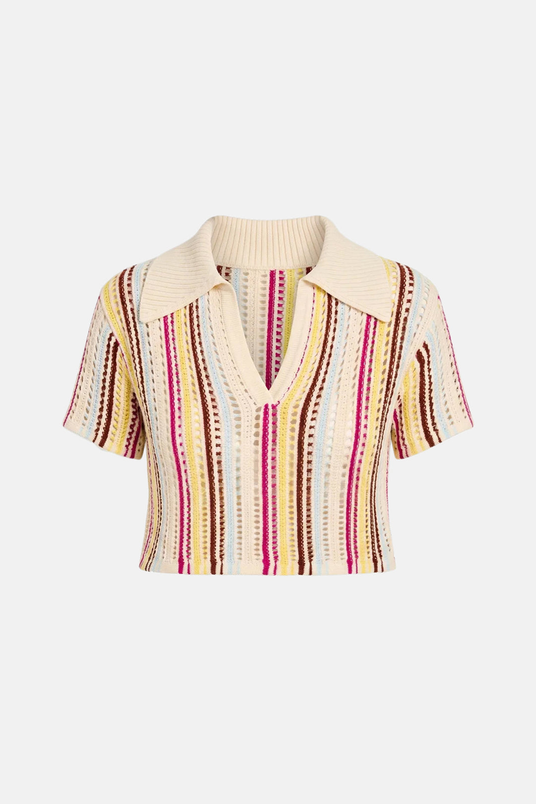 Scarlett Top Ladder Knit Symi Stripe