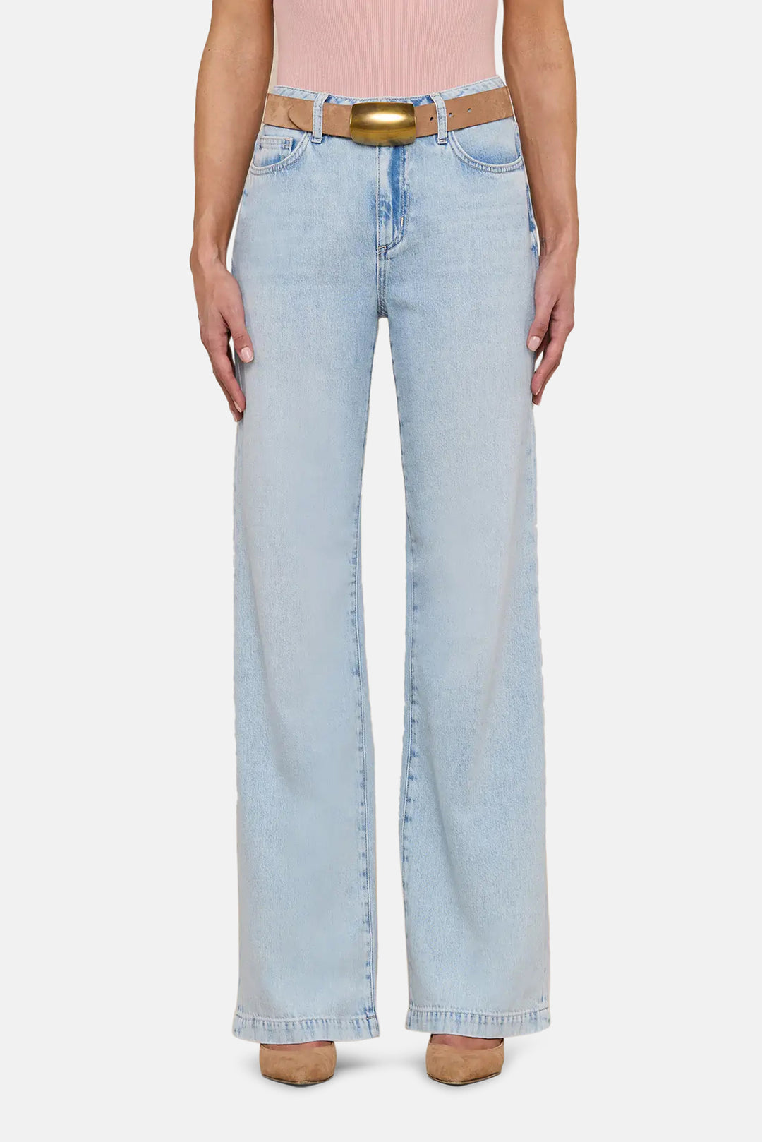 Scottie Wide-Leg Jean Lago