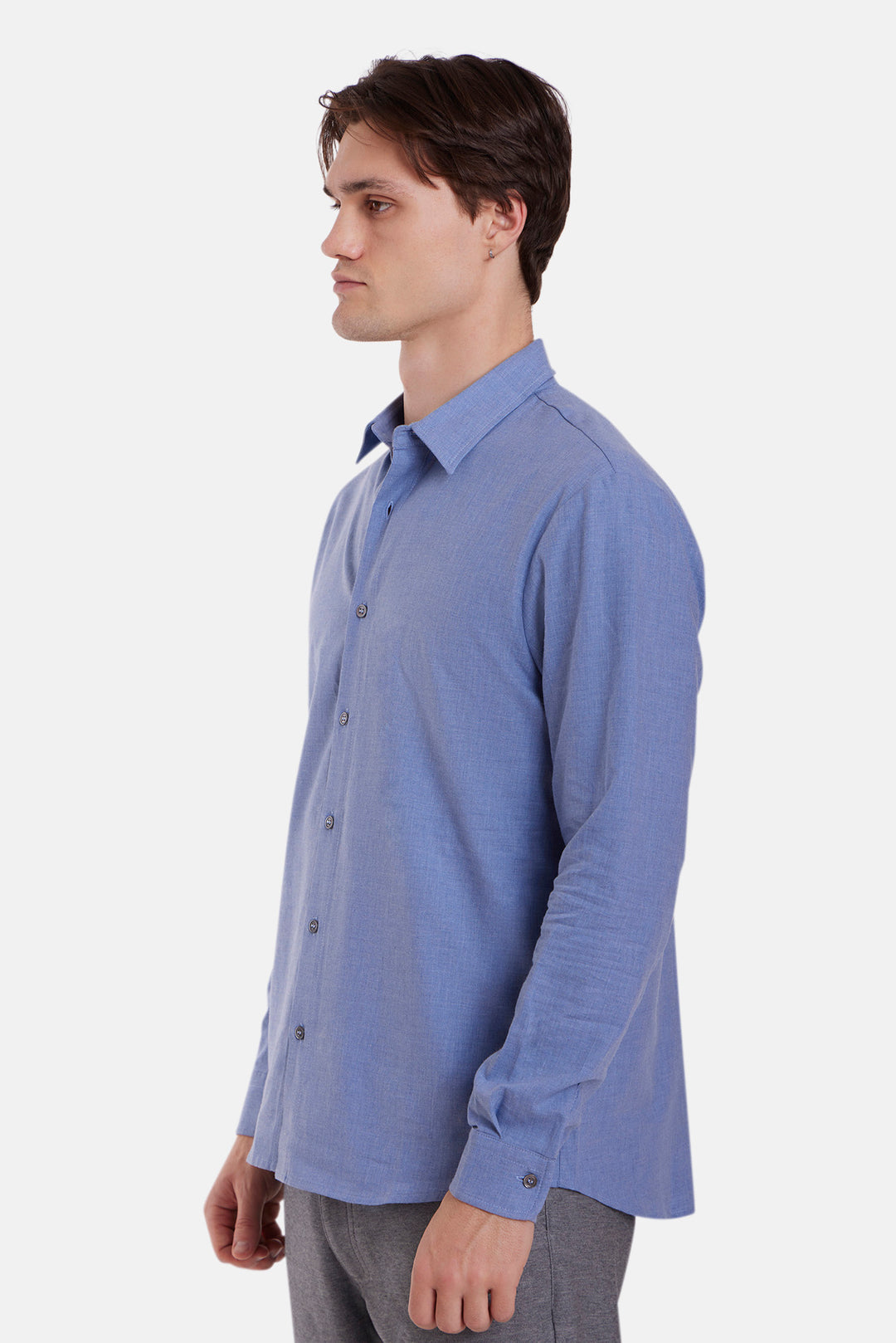 Scribner Flannel Shirt Denim Slate