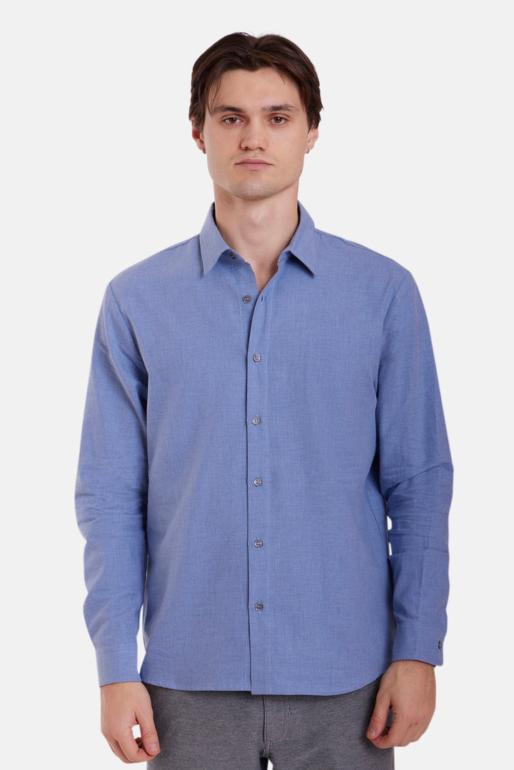 Scribner Flannel Shirt Denim Slate