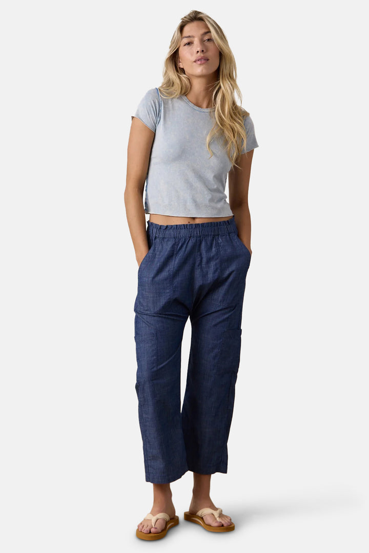 Shailey Paperbag Waist Pants Indigo