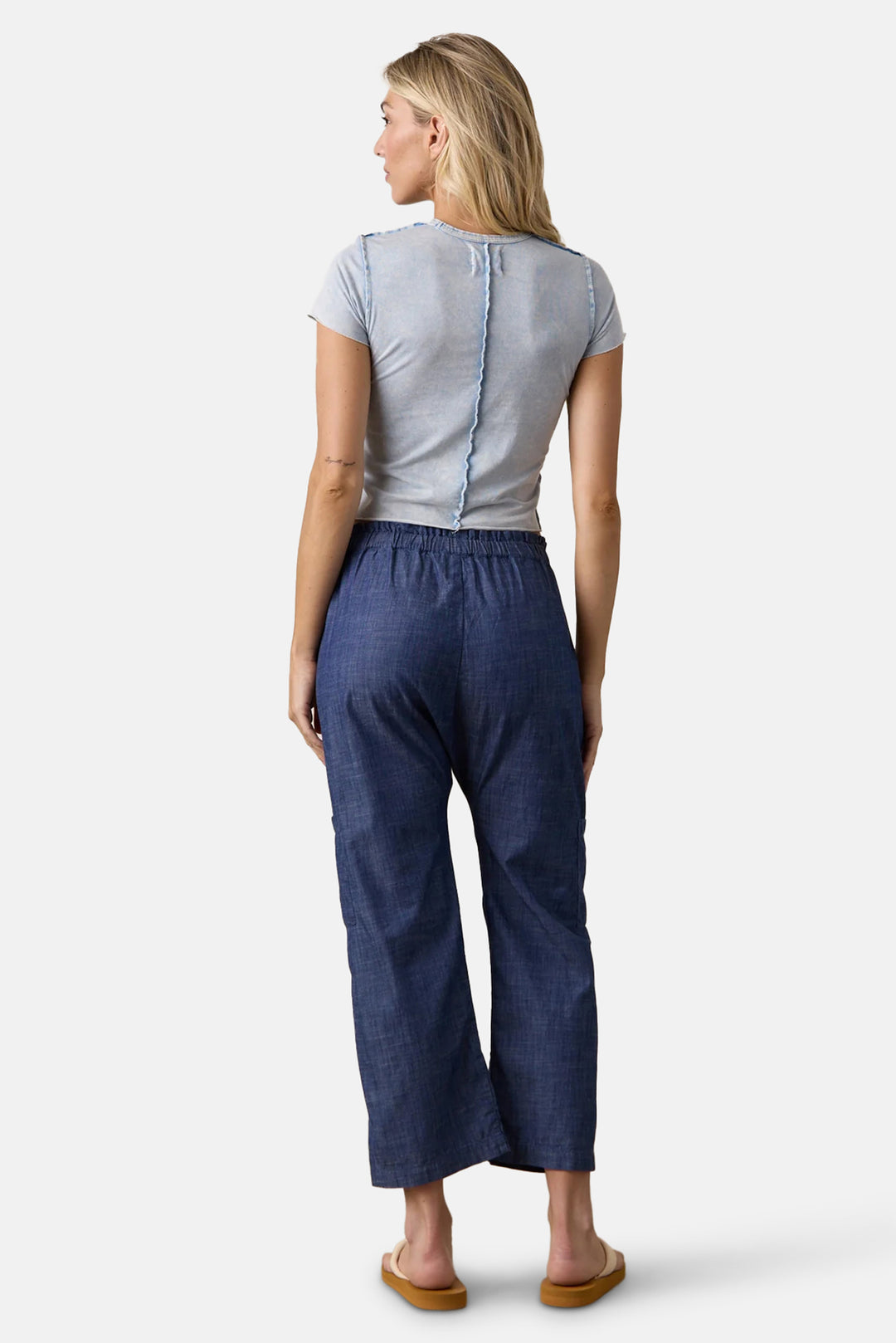 Shailey Paperbag Waist Pants Indigo