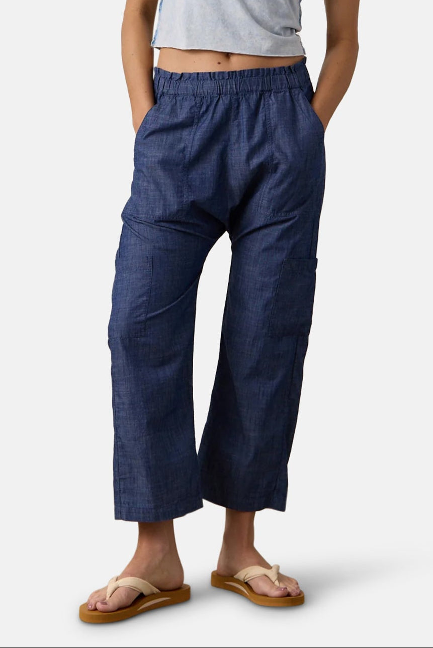 Shailey Paperbag Waist Pants Indigo