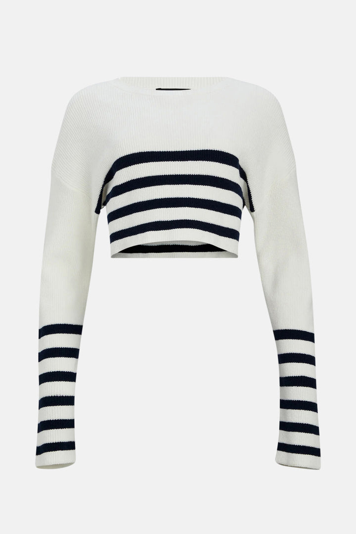 Sharlie Sweater White/Navy
