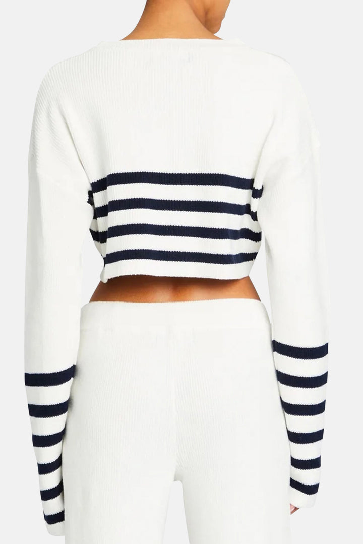 Sharlie Sweater White/Navy