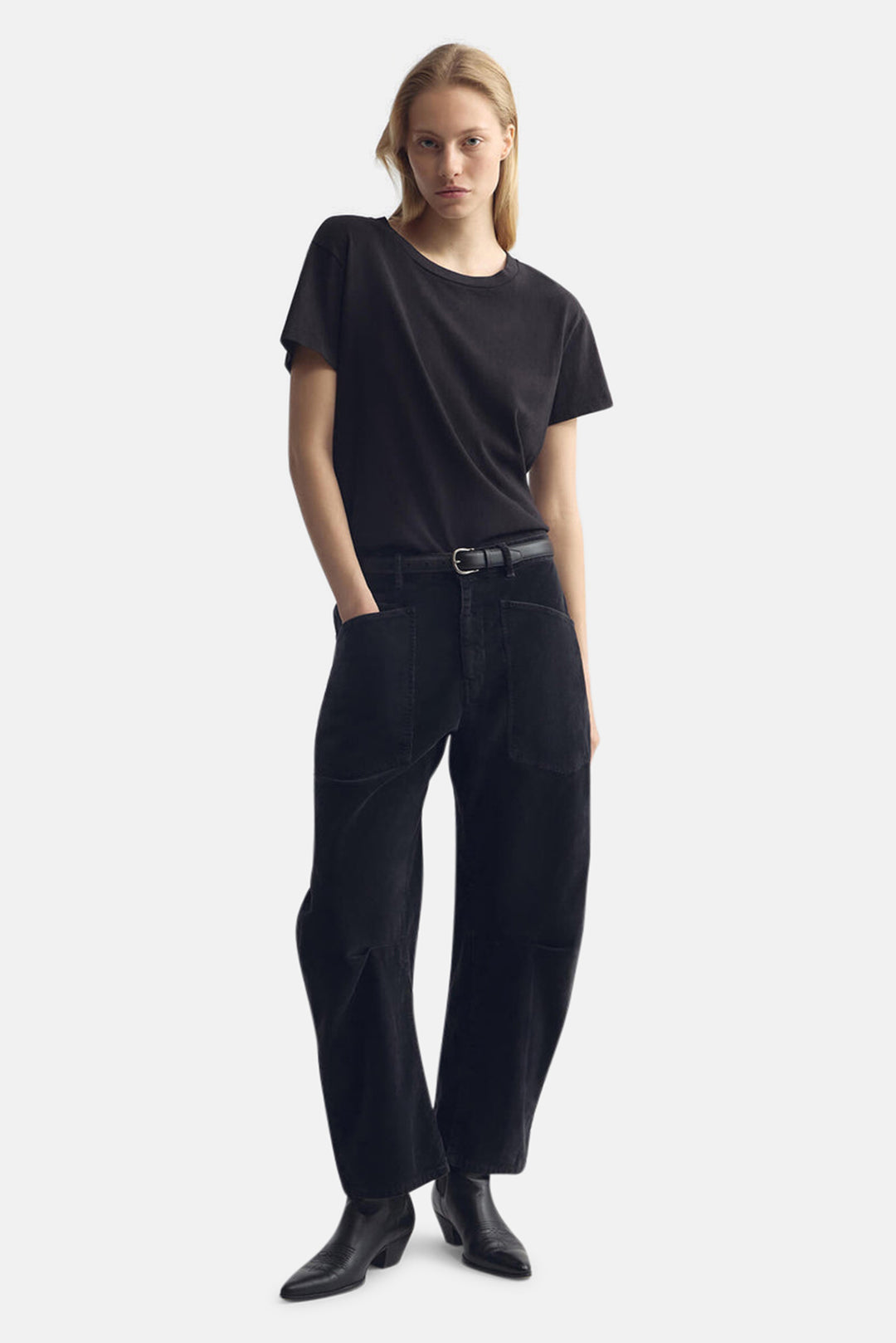 Shon Corduroy Pant Dark Charcoal