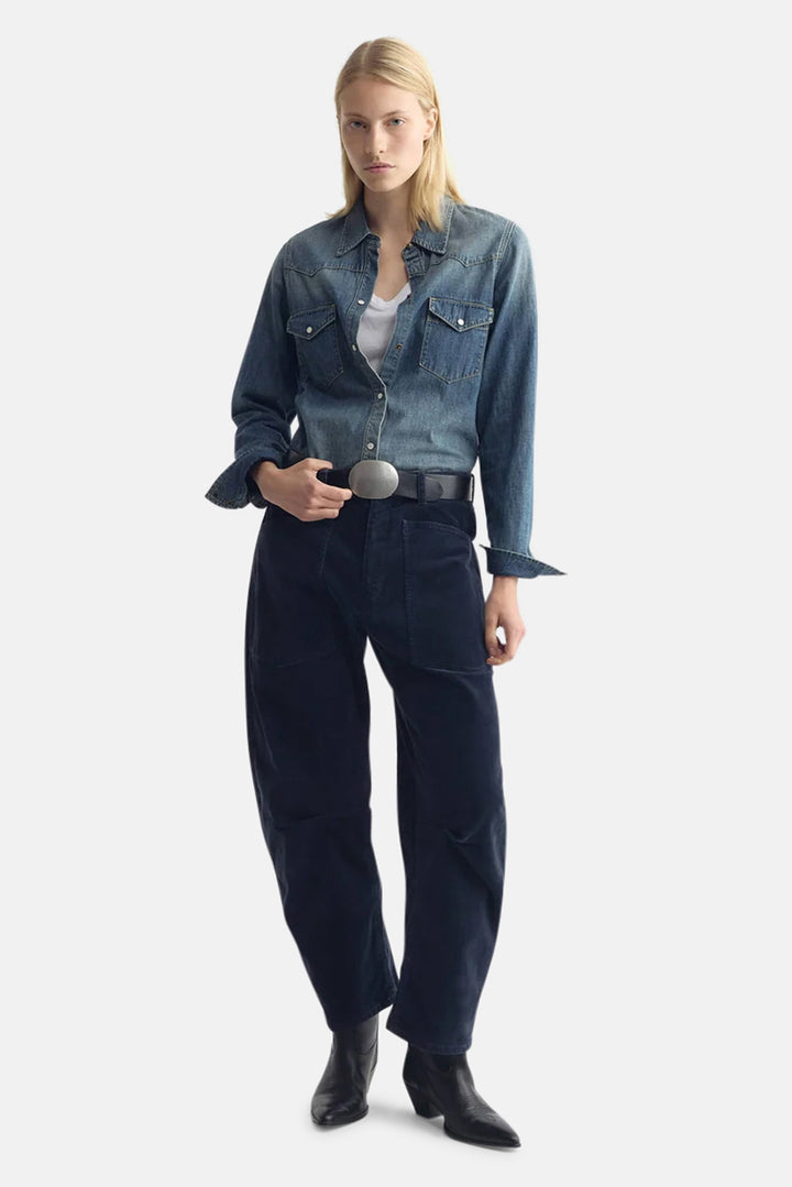 Shon Corduroy Pant Service Blue