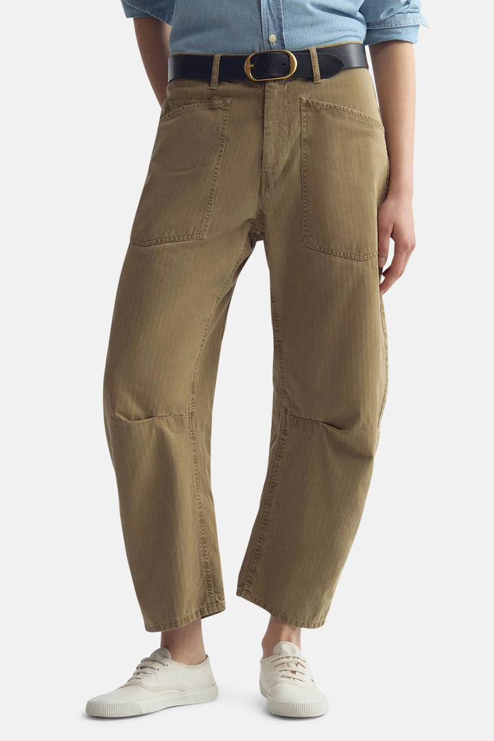 Shon Herringbone Pant French Khaki