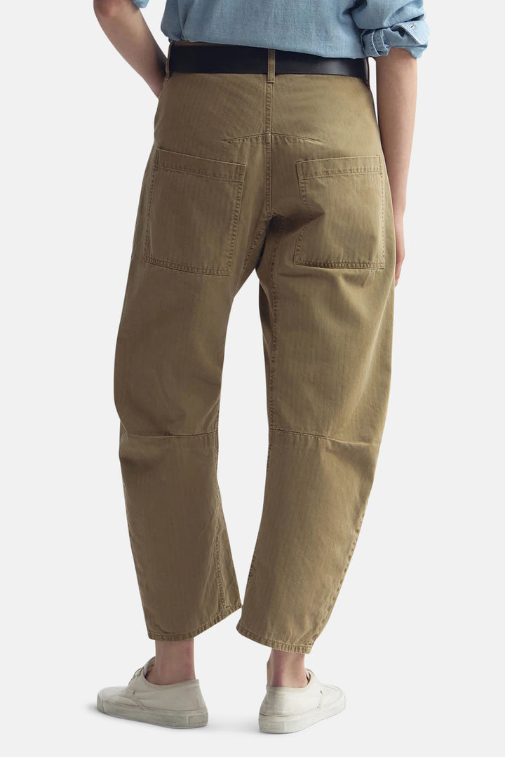 Shon Herringbone Pant French Khaki