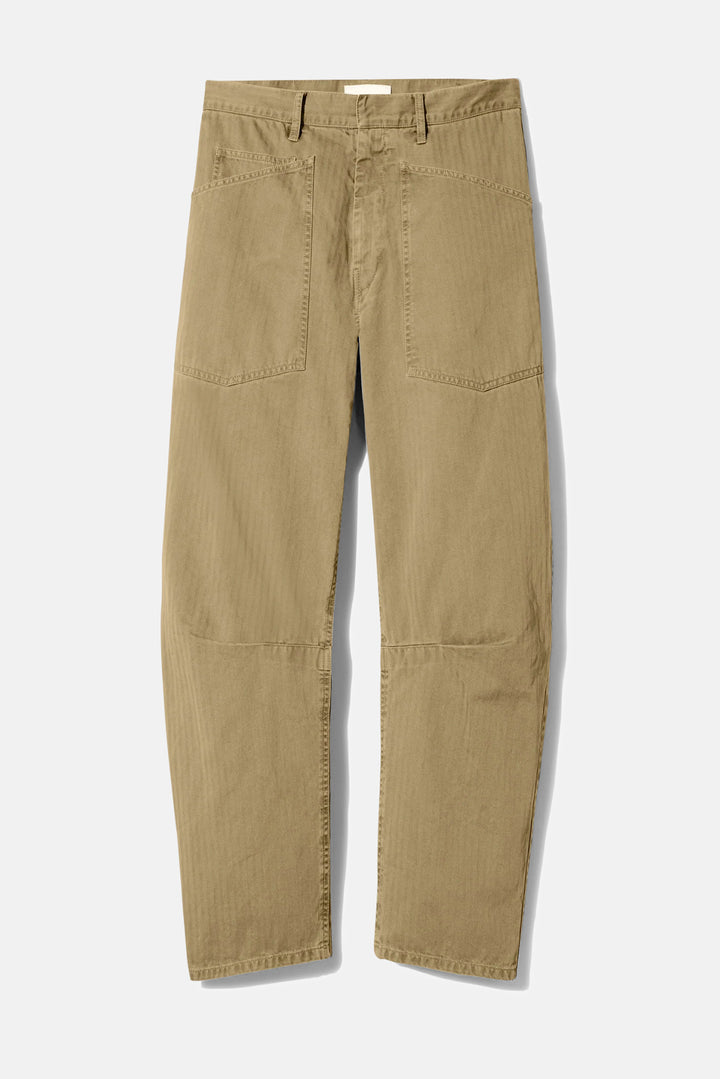 Shon Herringbone Pant French Khaki