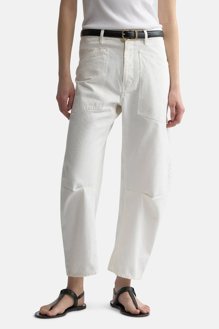 Shon Herringbone Pant Vintage Cream
