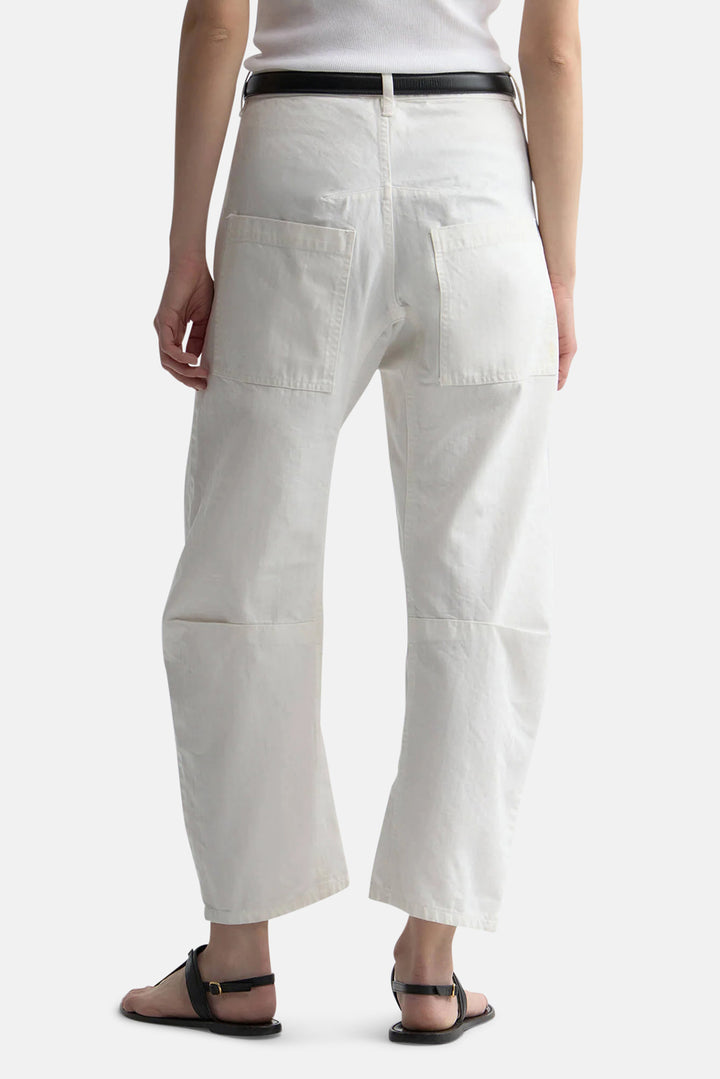 Shon Herringbone Pant Vintage Cream