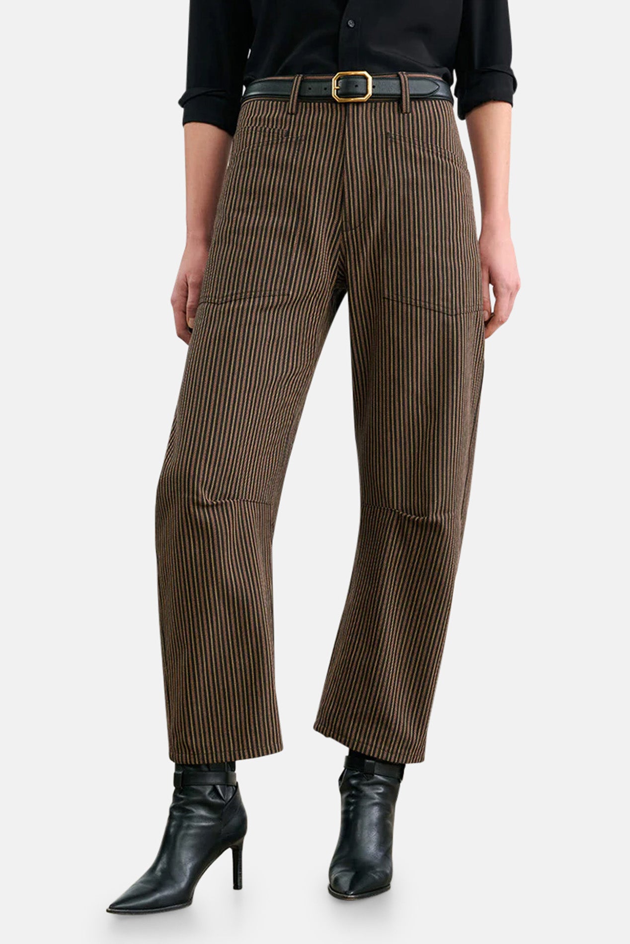 Nili Lotan Shon Jean Vintage Railroad Stripe – blueandcream