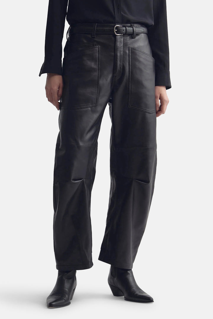 Shon Leather Pant Midnight