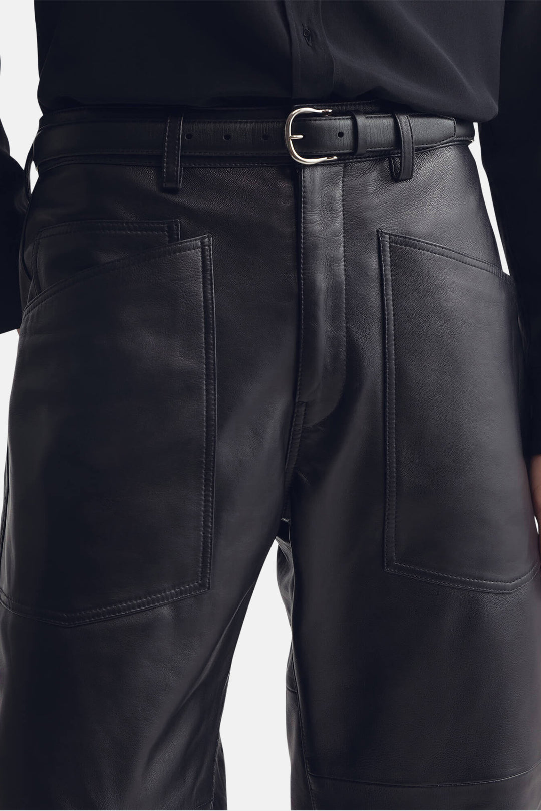 Shon Leather Pant Midnight