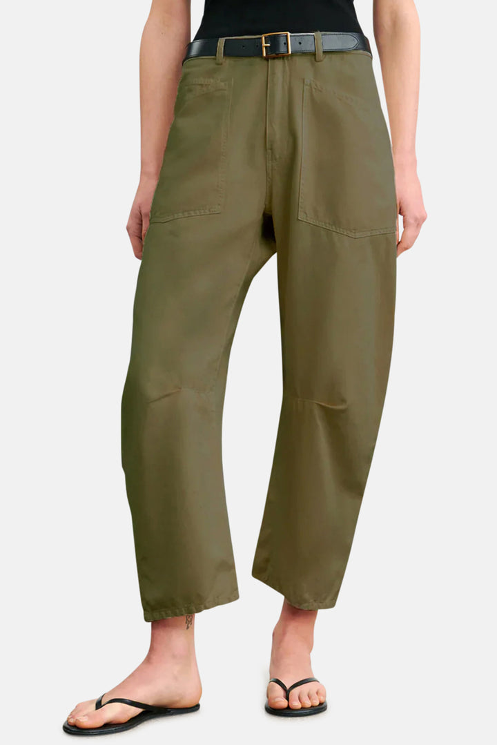Shon Linen Pant Olive Green
