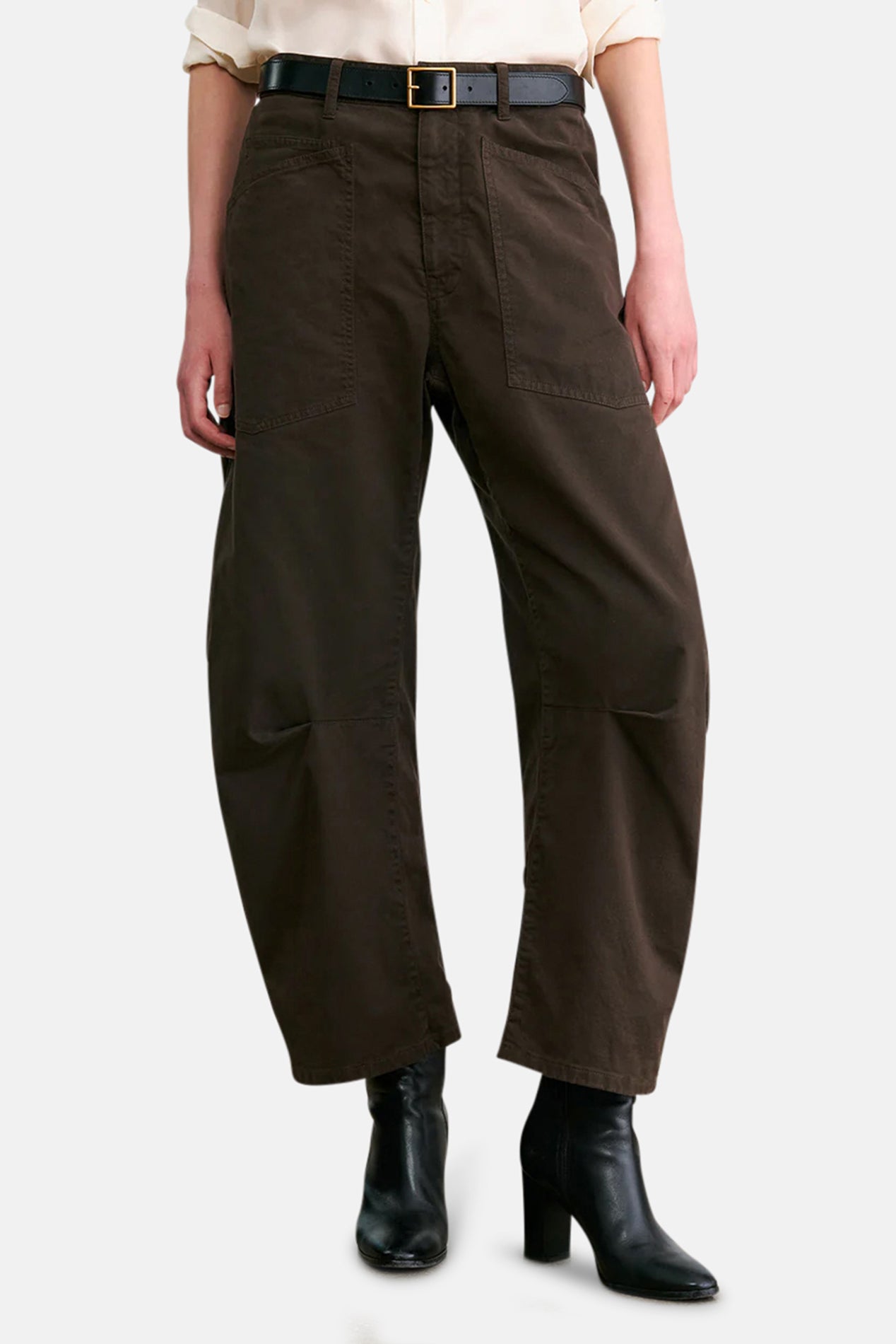 Nili Lotan Shon Pant Chocolate Brown – blueandcream