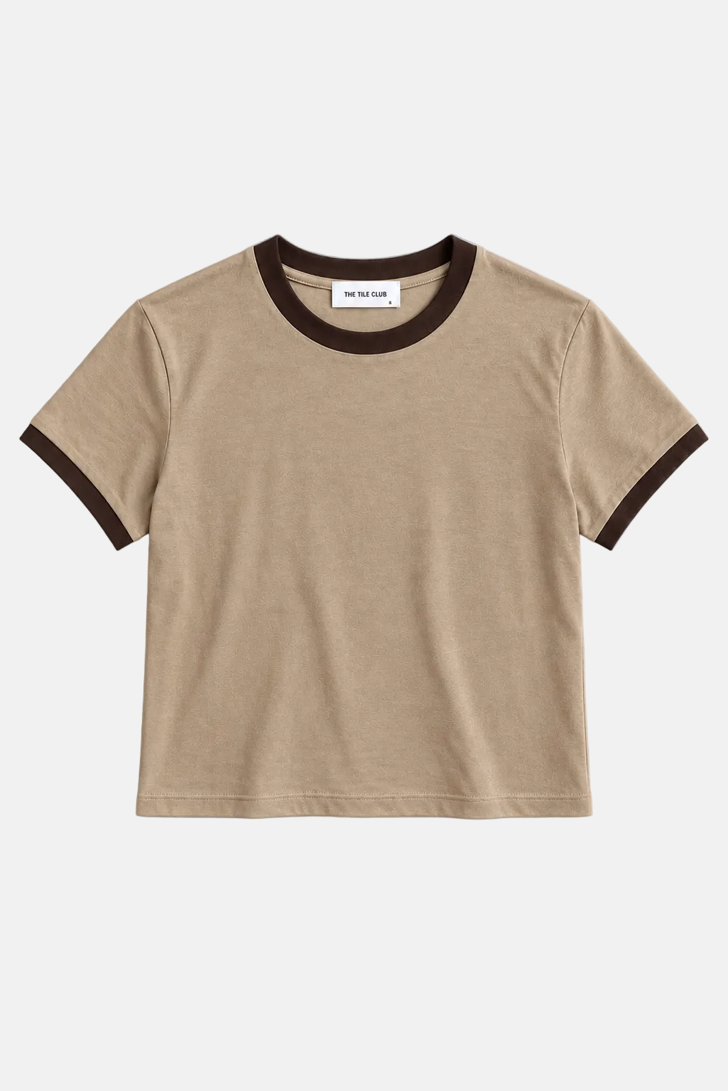 Bebe Tee Beige / Chocolate Ringer