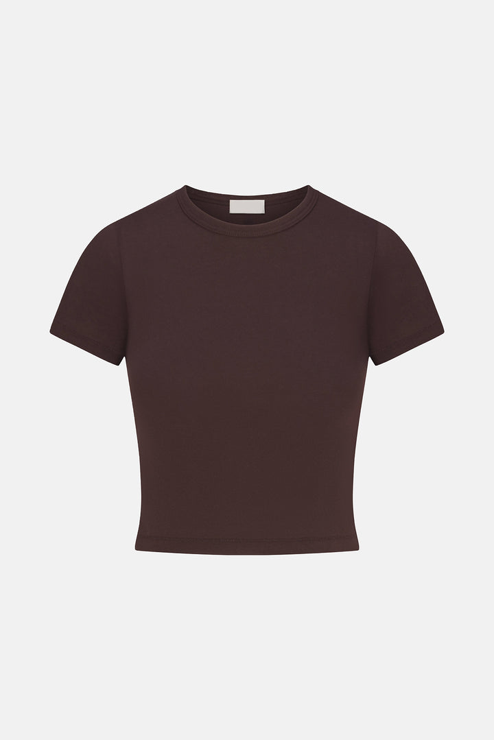 Short Sleeve Baby Tee Espresso