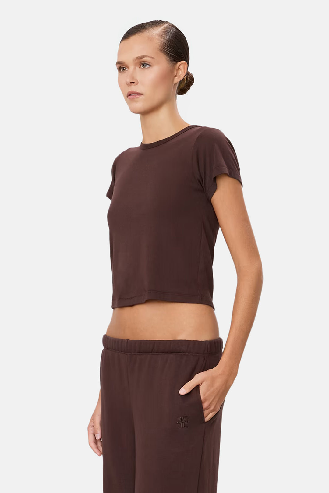 Short Sleeve Baby Tee Espresso